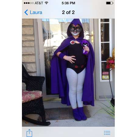 Child's cape inspired by Raven from Teen Titans thumb