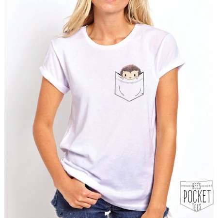 Hedgehog | Hedgehog Shirt | Pocket Tee | Sonic The Hedgehog | Funny Shirt | Hedgehog Gift | Gift For Her | Gift For Him | Tee Shirt | Tshirt thumb