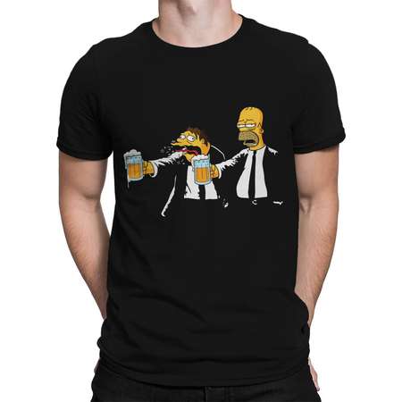 Pulp Fiction / Simpsons T-SHIRT / Homer Simpson / Cartoon Unisex T-Shirt thumb