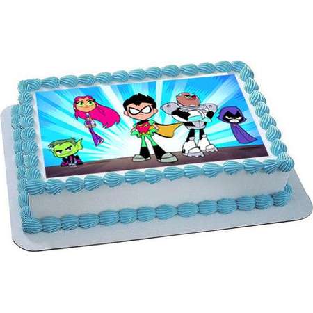 TEEN TITANS GO edible cake topper, teen titans go cupcake toppers, teen titans birthday, teen titans go cake, teen titans party, teen titans thumb