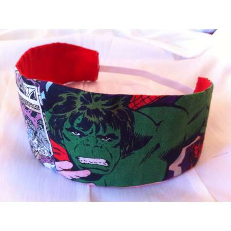 The Incredible Hulk Reversible Fabric Headband, Marvel, Avengers, Superhero, Comic Book thumb