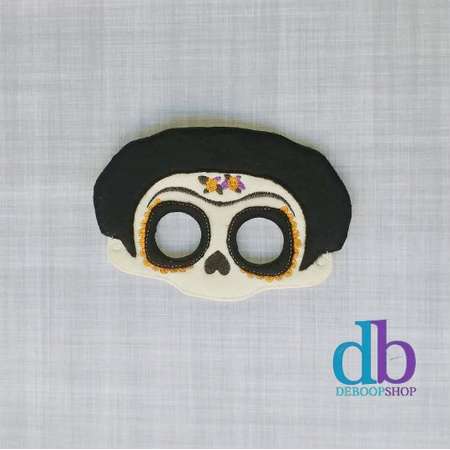 Frida Mask - Female Skeleton Mask - Coco Inspired Mask - Kid & Adult - Creative Play - Halloween Costume thumb