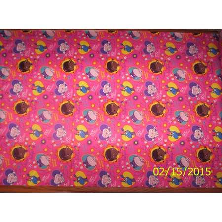 New Disney Doc McStuffins Big Book of Boo Boos Toss on Pink 100% cotton fabric by the yard and half yard thumb
