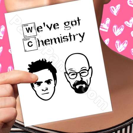 Funny Valentines Card Breaking Bad '(0.0)' Walter White Valentine Card '(0.0)' Jesse Pinkman Valentine Day Decor '(0.0)' thumb