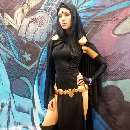 RAVEN COSPLAY Teen Titans Inspired Dc Comics Batman Sexy Costume Superhero Supervillain Custom Cape Geek thumb