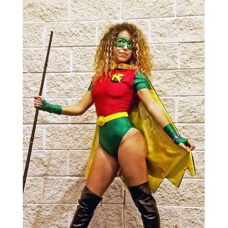 FEMALE ROBIN COSPLAY Teen Titans Inspired Dc Comics Batman Sexy Costume Superhero Supervillain Custom Boy Wonder Cape Geek thumb