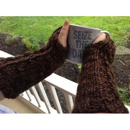 Ready to ship!! Outlander inspired brown cable fingerless gloves/gauntlets/mittens, great for texting, soft, warm thumb