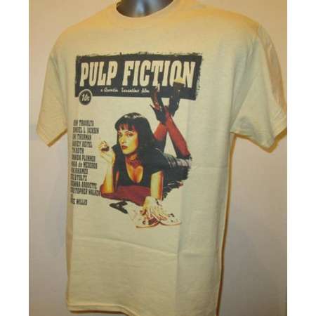 Pulp Fiction Printed Film Poster T Shirt - Cult 90s Crime Movie - New W497 Mens Womens Tee thumb