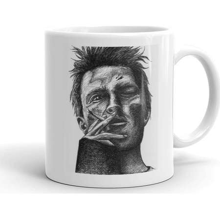 Jesse Pinkman Portrait Illustration Breaking Bad Fan Art Coffee Mug thumb