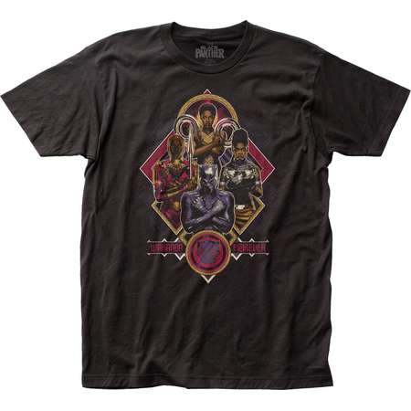 Black Panther Wakanda Forever fitted jersey tee thumb