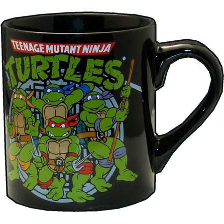 Teenage Mutant Ninja Turtles Coffee Mug 14 oz. TMNT Logo Ceramic Original thumb