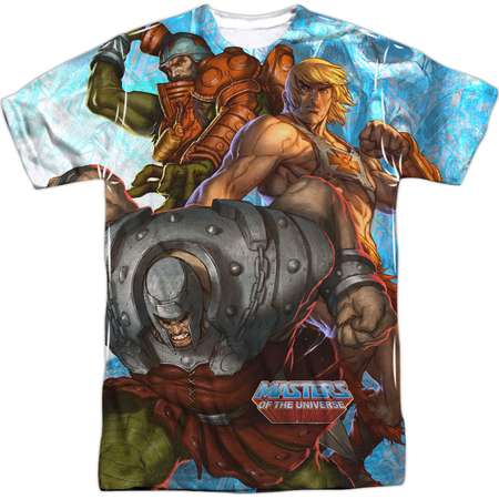 Masters Of The Universe Men's Heroes And Villains Sublimation T-shirt White thumb