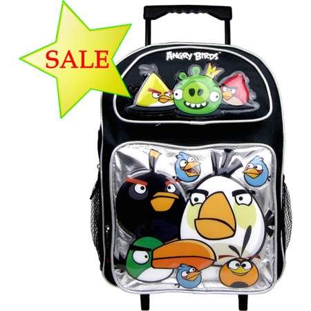 Angry Birds Large Rolling Backpack #AN10895-S thumb