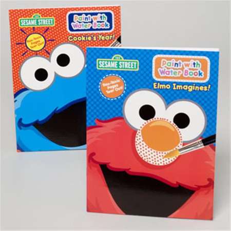 Sesame Street 115390 Paint with Water Book Sesame Street, Pack of 48 thumb