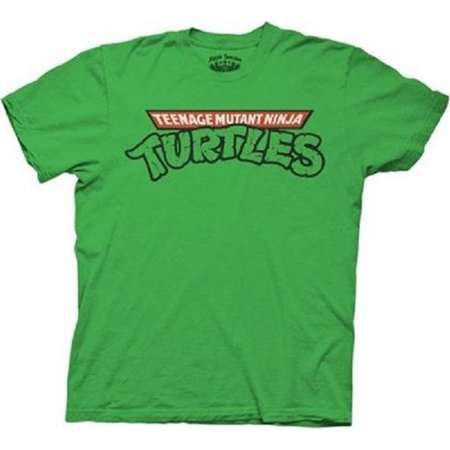Mens Teenage Mutant Ninja Turtles Classic Logo Adult Green T-Shirt thumb