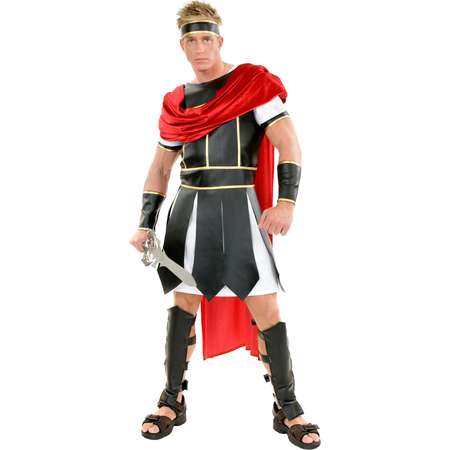 Red Hercules Greek Roman Warrior Hero Complete Set Adult Costume thumb