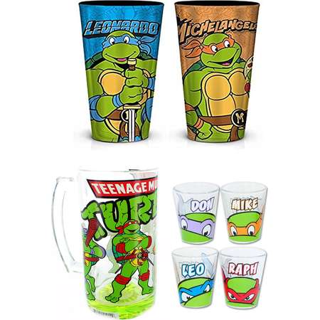 Teenage Mutant Ninja Turtles Party Time Bundle: Pint Glasses, Shot Glasses, Mug thumb