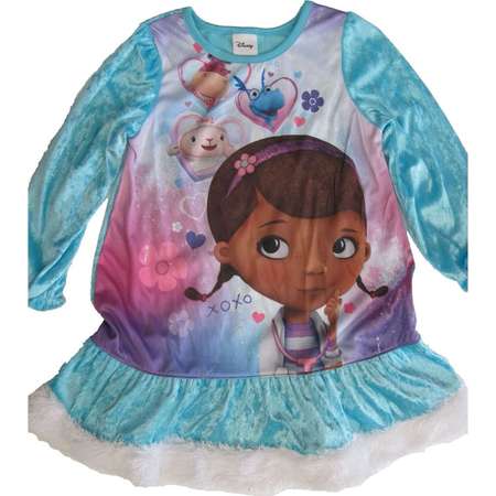 Little Girls Turquoise Doc McStuffins Image Printed Nightgown 4-6 thumb