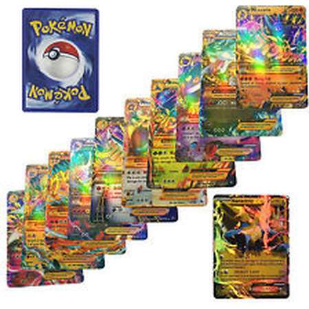 60 Pcs Pokemon EX Card All MEGA Holo Flash thumb