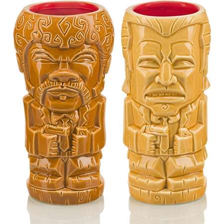 Pulp Fiction Jules & Vincent 18oz Geeki Tiki Mug 2-Pack, Brown thumb