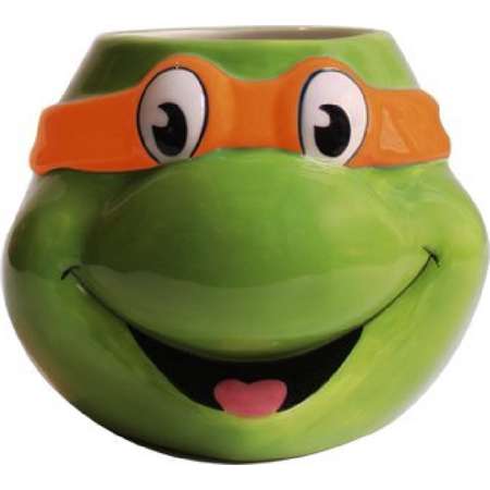 Michelangelo Teenage Mutant Ninja Turtles 3D MUG TMNT Orange Cup Coffee thumb