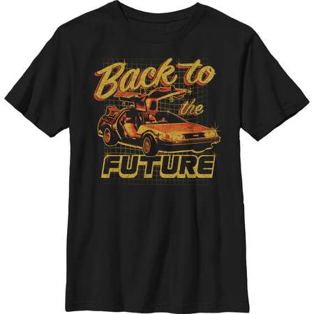 Back to the Future Boys' DeLorean Schematic Print T-Shirt thumb