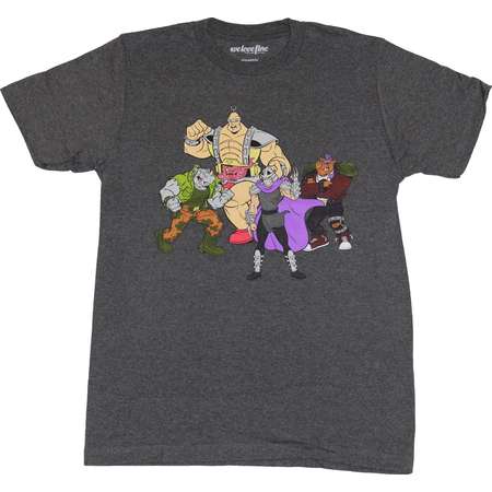 Teenage Mutant Ninja Turtles Mens T-Shirt - Kang Shredder Bebop & Rocksteady thumb