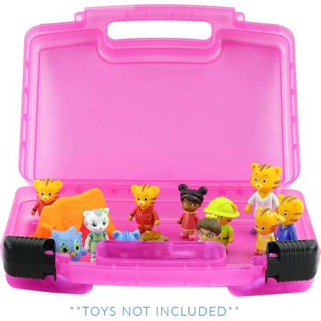 Daniel Tiger Case, Toy Storage Carrying Box. Figures Playset Organizer. Accessories For Kids by LMB thumb