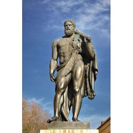Hercules Statue Journal: 150 Page Lined Notebook/Diary thumb