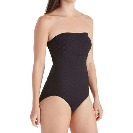 Women's Coco Reef T03007 Texture Galena Bandeau Shaping One Piece Swimsuit thumb