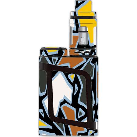 Skin Decal For Smok Al85 Alien Baby Kit Vape / Pop Art Stained Glass thumb