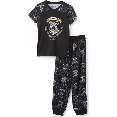 Harry Potter Girls 'Hermione Hogwarts Crest Magic Wizard' Athletic Jogger Pajama Set thumb