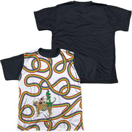 Uncle Grandpa Rainbows (White) Big Boys Youth Black Back T-Shirt Tee thumb