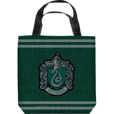 Harry Potter Slytherin Stitch Crest Tote Bag thumb