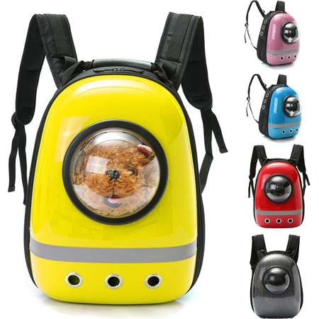 Waterproof Astronaut Small Pet Backpack Cat Dog Puppy Travel Carrier Space Capsule Breathable Double Shoulder Bag thumb