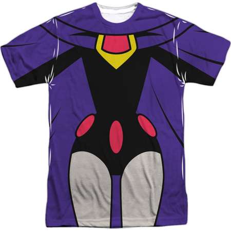 Teen Titans Go! Animated DC TV Series Raven Uniform Adult Front Print T-Shirt thumb