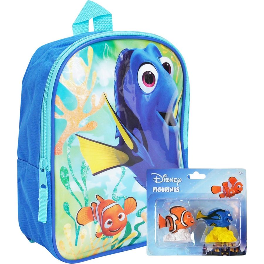 15" Backpack Disney Dory Nemo Ocean Buddies Kids Boys School Book Bag Blue NEW 