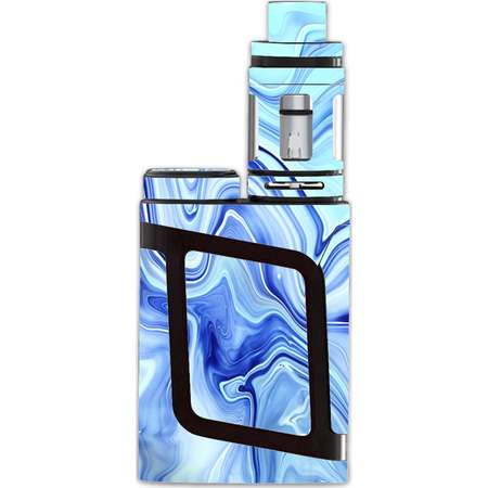 Skin Decal For Smok Al85 Alien Baby Kit Vape / Blue Marble Rocks Glass thumb