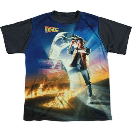 Back To The Future Men's Movie Poster Sublimation T-shirt White thumb