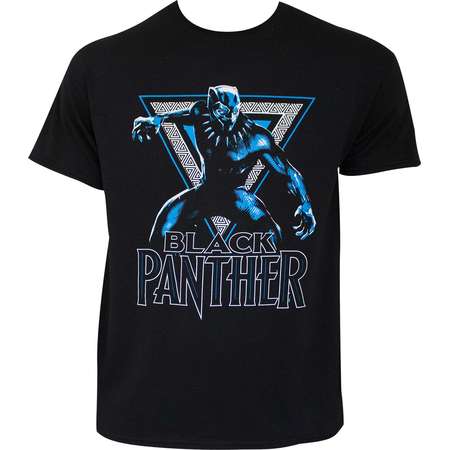 Black Panther Movie Triangle Marvel Black Adult T Shirt thumb