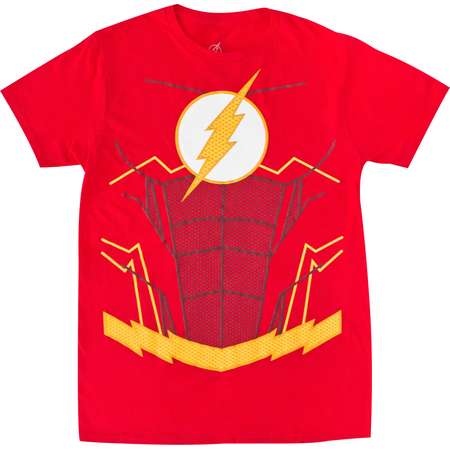 The Flash Suit Up Red Costume Tee Shirt thumb