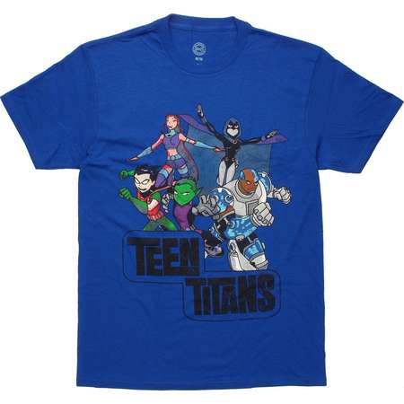Teen Titans Action Group Vintage T-Shirt thumb