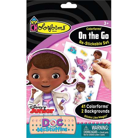 Colorforms Brand Doc McStuffins On The Go Restickable Set thumb
