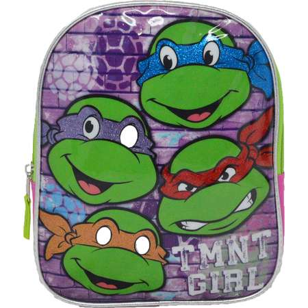 Teenage Mutant Ninja Turtles TMNT Girl 10" Mini Backpack Bag - Pink thumb