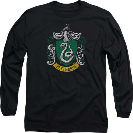 Harry Potter Slytherin Crest Mens Long Sleeve Shirt thumb