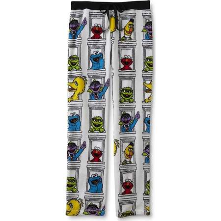 Sesame Street Characters Women's Fleece Plush Lounge Pants Pajama Bottoms Sleep Pants PJ (Medium) thumb