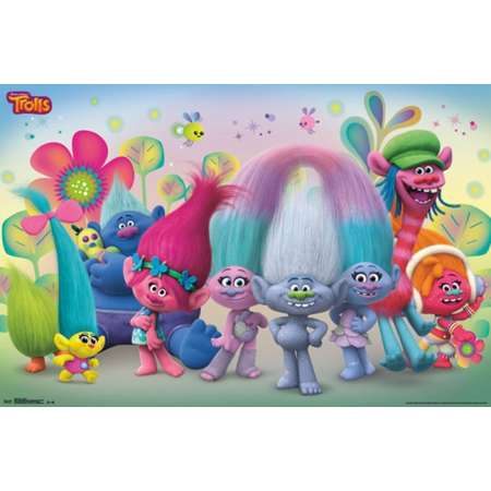 Trolls - Group Poster Print thumb