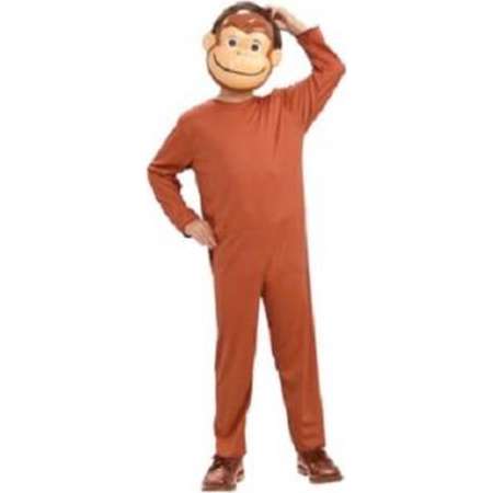 Curious George Child Costume And Mask Monkey Book Movie TV Show Cartoon thumb