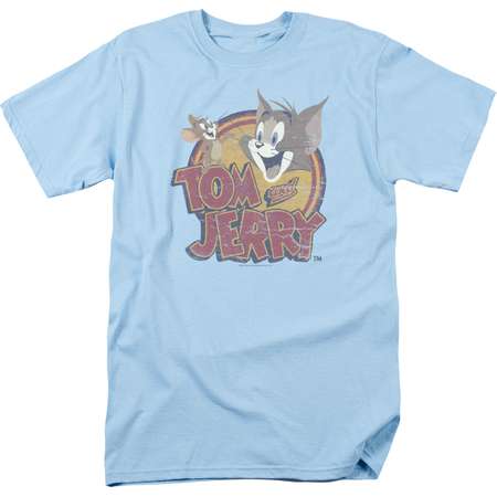 Tom And Jerry Water Damaged Mens Short Sleeve Shirt thumb