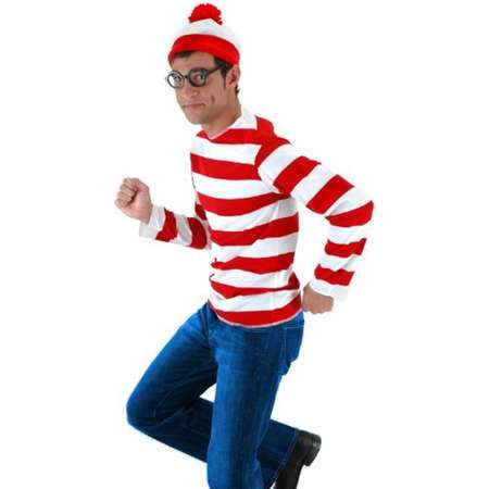 Where's Waldo Adult Halloween Costume thumb